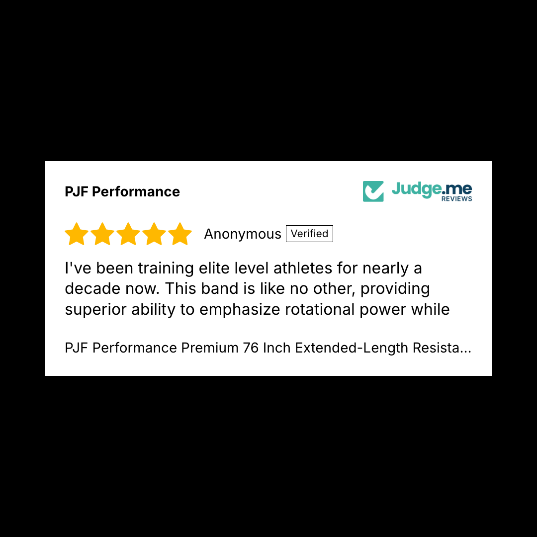 5-star verified review: I've been training elite level athletes for nearly a decade. This band is like no other for emphasizing rotational power.