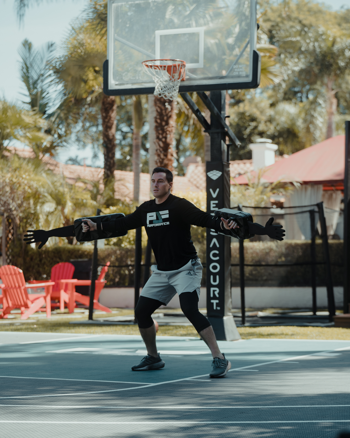 Paul Fabritz demonstrating the PJF League Length Pads
